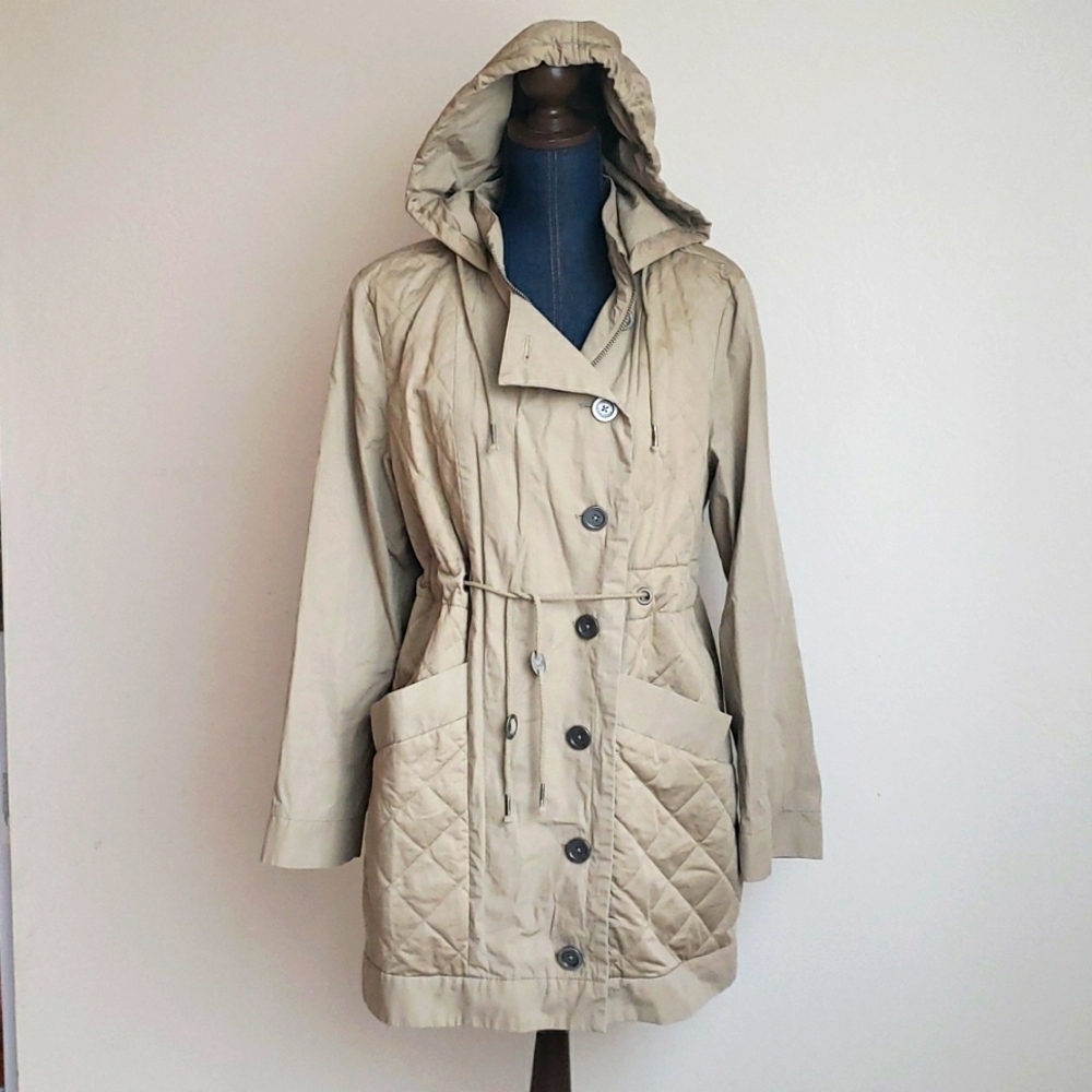 JUICY COUTURE Vintage 90s Y2K Trench Coat Jacket